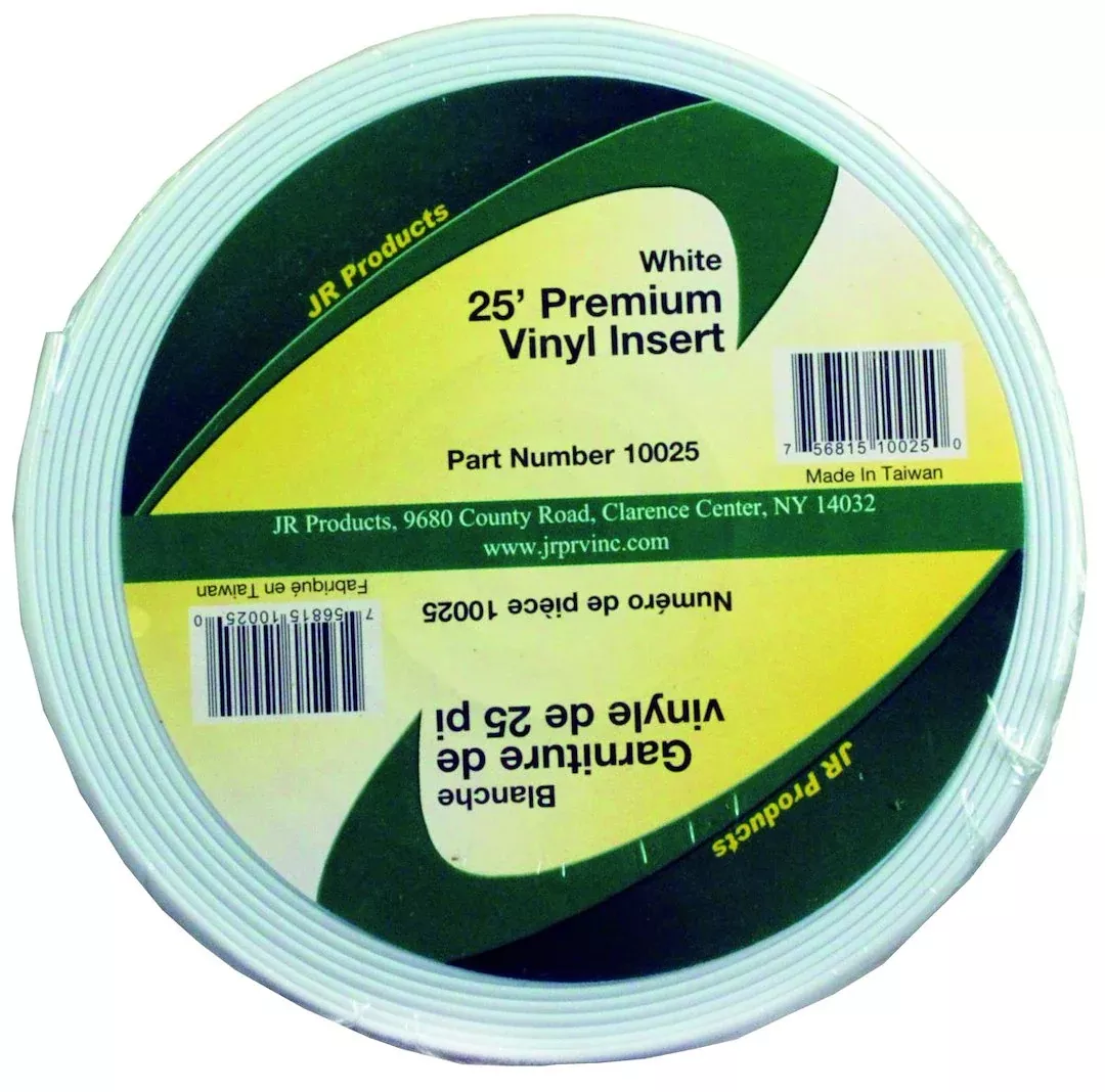 25' VINYL INSERT WHT