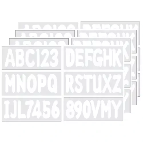 3-Inch Alpha-Numeric Registration Identification Numbers Stickers – Fits Boats, Cars, Mailboxes, Windows & Doors Final Sale