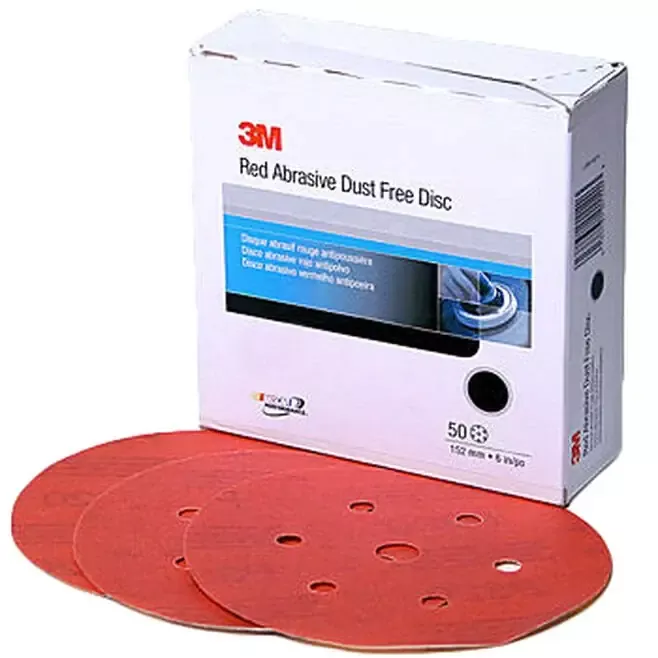 3M 01142 6″ Red Abrasive Hookit Disc D/F, P220 (50) Deal