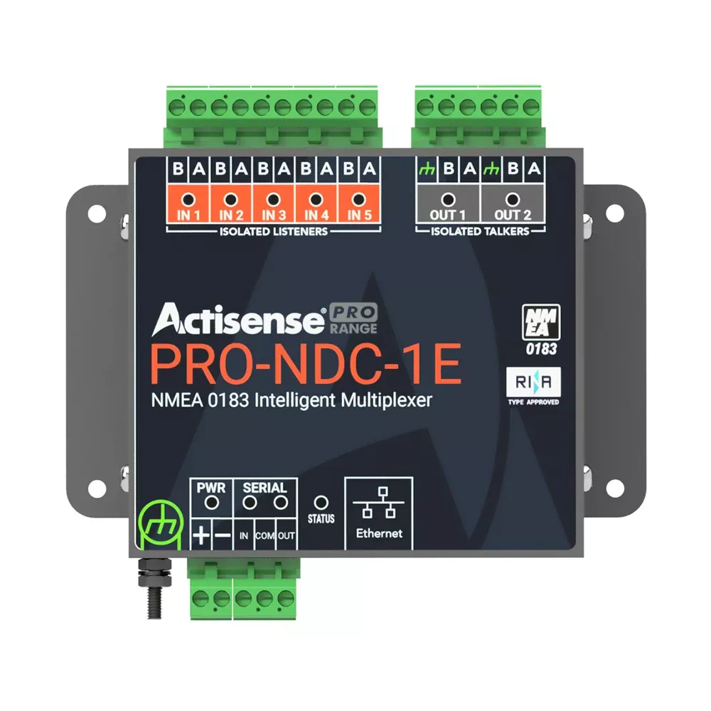 Actisense PRO NMEA 0183 Multiplexer - 5 Inputs2 ISO-Drive Outputs, EthernetSerial Connections [PRO-NDC-1E]