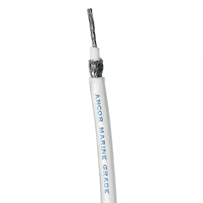 Ancor RG 8X White Tinned Coaxial Cable – 250‘ – 151525 Certified