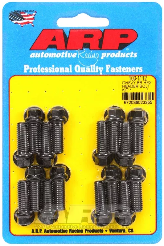 ARP Bb Chvy Hex Hder Bolt Kt [100-1112]