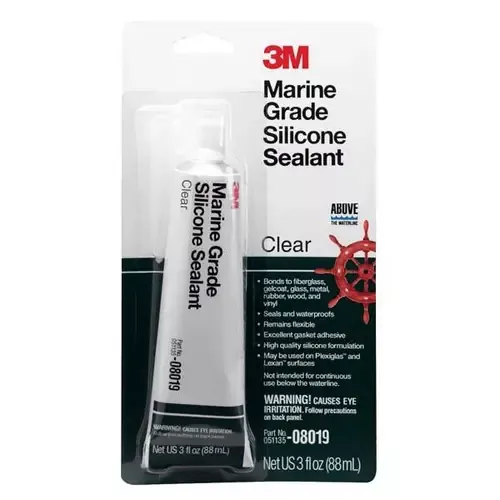 Express Delivery 3M Marine Grade Clear Silicone Sealant