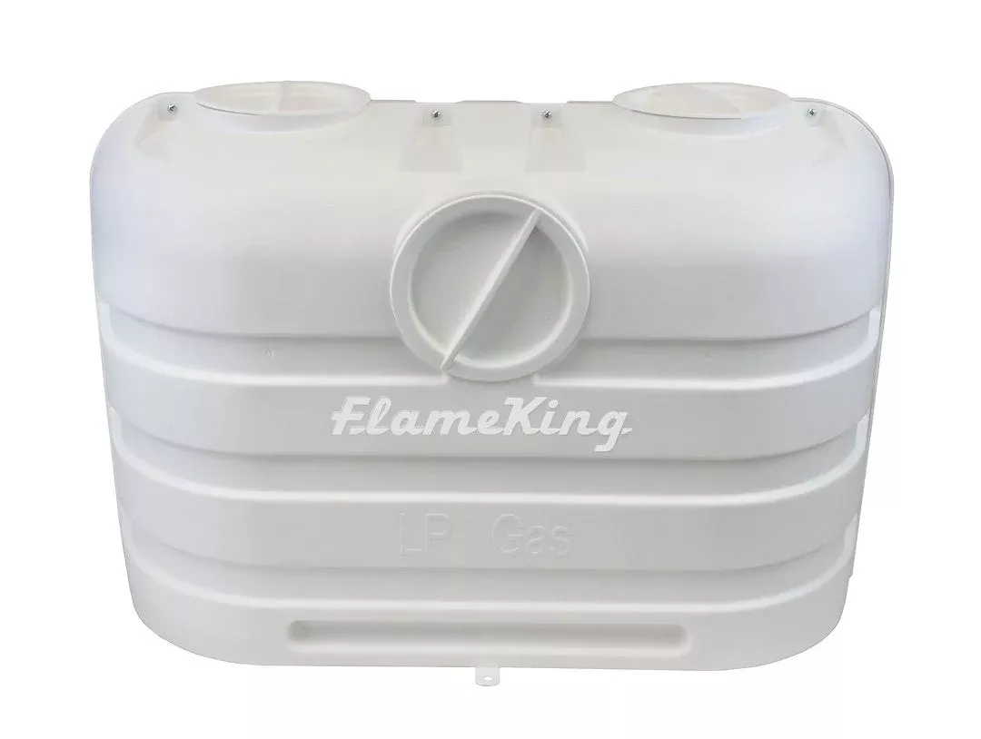 Flame King Dual 20lb Lp Propane Tank Cover - W [YSN-PCC-RV20-WHT]