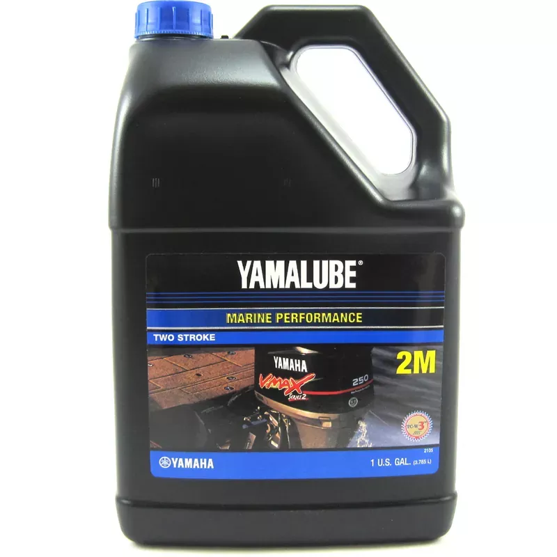 Fresh Stock Yamalube TC-W3 2-Stroke Outboard Oil, Gallon
