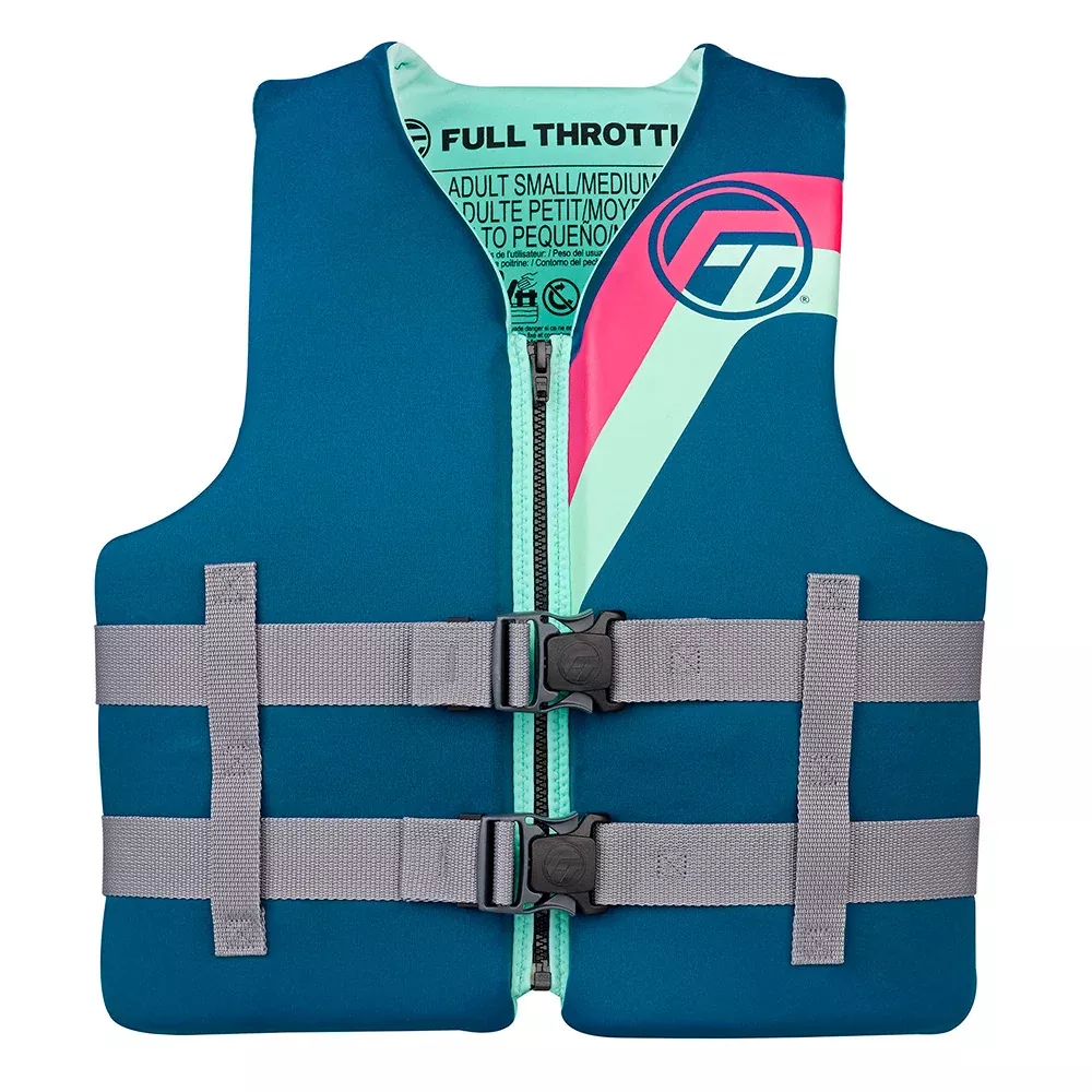 Full Throttle Adult Rapid-Dry Life Jacket - L/XL - Aqua [142100-505-050-27]