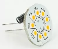 Genuine Imtra Lighting Mini GU4 LED Bulb, Back-Pin, Cool White, 10-30VDC, 9 x LED