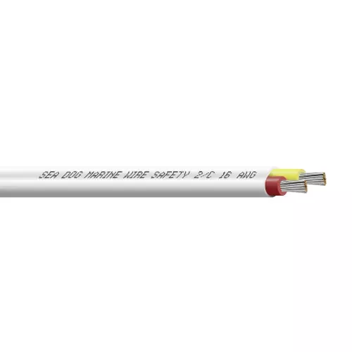 Sea-Dog 16/2 AWG Flat Duplex Safety Wire – Red/Yellow – 500‘ [8016227] Best Seller
