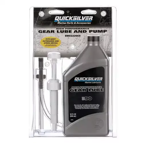 Top Rated Quicksilver 91-8M0222069 High Performance Gear Lube & Pump Kit
