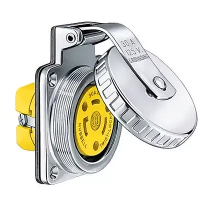 Weekend Sale Hubbell Hbl303sso 30a Outlet Traditional Round Stainless