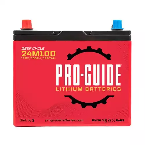 Weekend Sale Pro-Guide Signature Series Lithium Battery – 12V – 100AH – Group 24 [24M100]