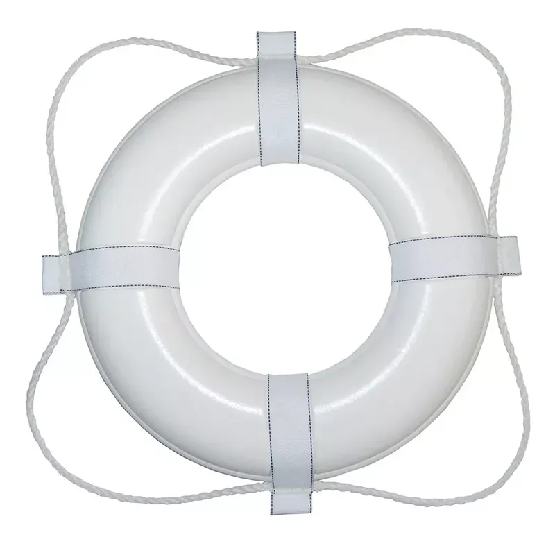 Weekend Sale Taylor Made Foam Ring Buoy – 20″ – White w/White Grab Line [360]