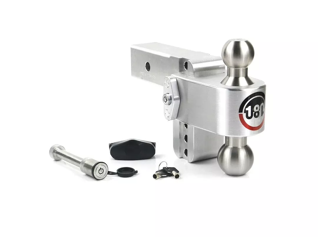 Weigh Safe Turnover Ball 4' Drop Hitch W/ 2' S [LTB4-2.5-KA]