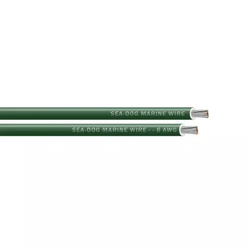 While Supplies Last Sea-Dog 8 AWG Green Primary Wire – 250‘ [8008044]
