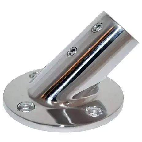 Whitecap 1″ O.D. 45 Degrees Round Base Stainless Steel Rail Fitting – Packaged New Release